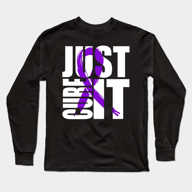 Just Cure Thyroid Cancer Awareness Long Sleeve T-Shirt by KHANH HUYEN